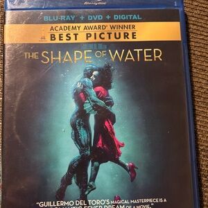 The Shape of Water Blu-ray + DVD + Digital - Blue & Gold Cover